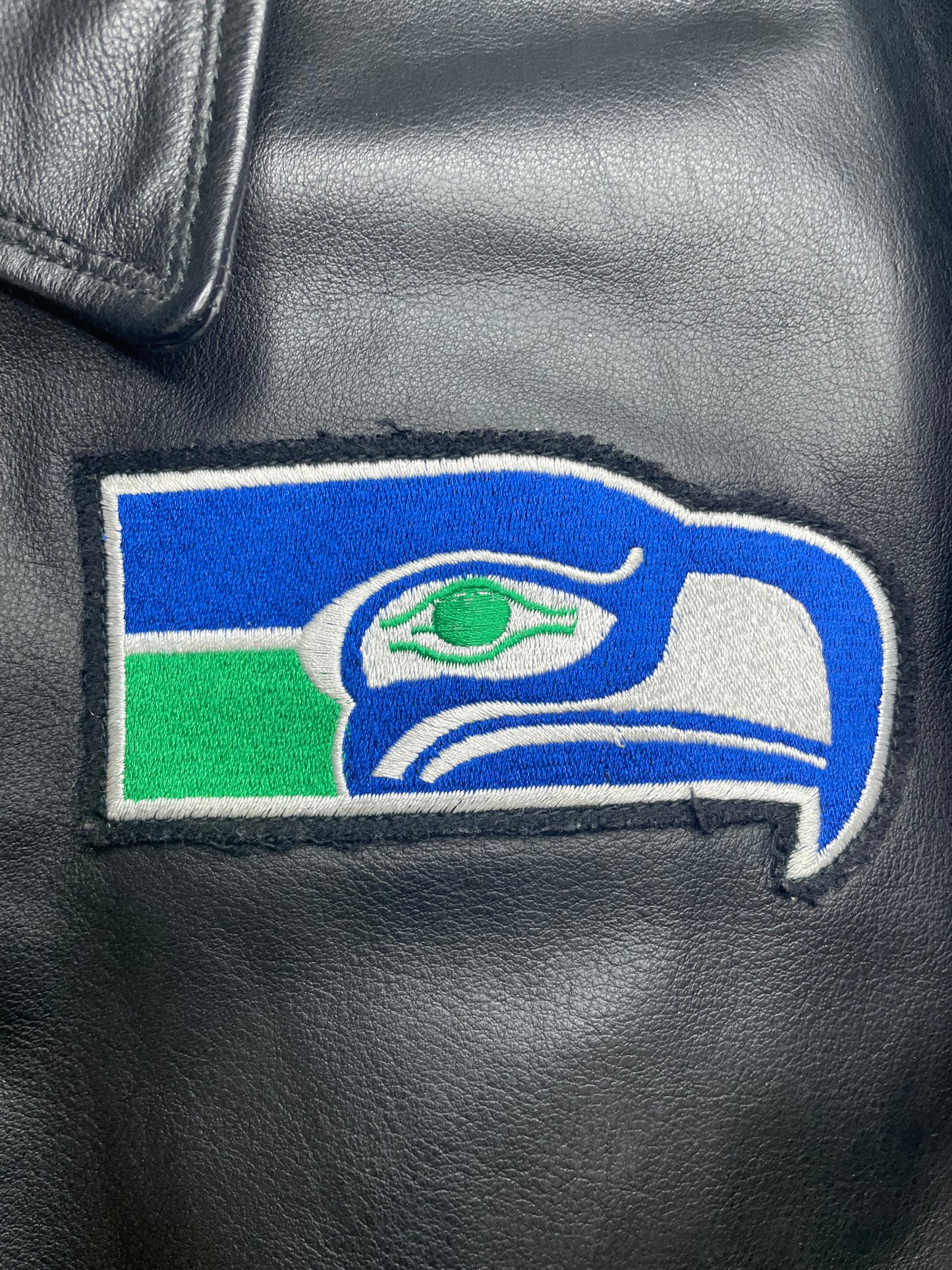 Vintage 1990s Seattle Seahawks leather jacket