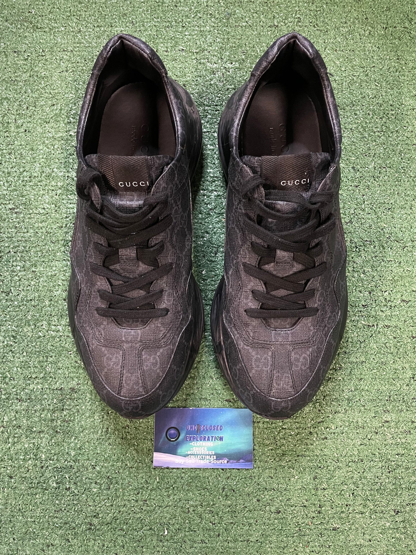 Gucci rhyton black GG Supreme size 10men/11.5women(EU 43)