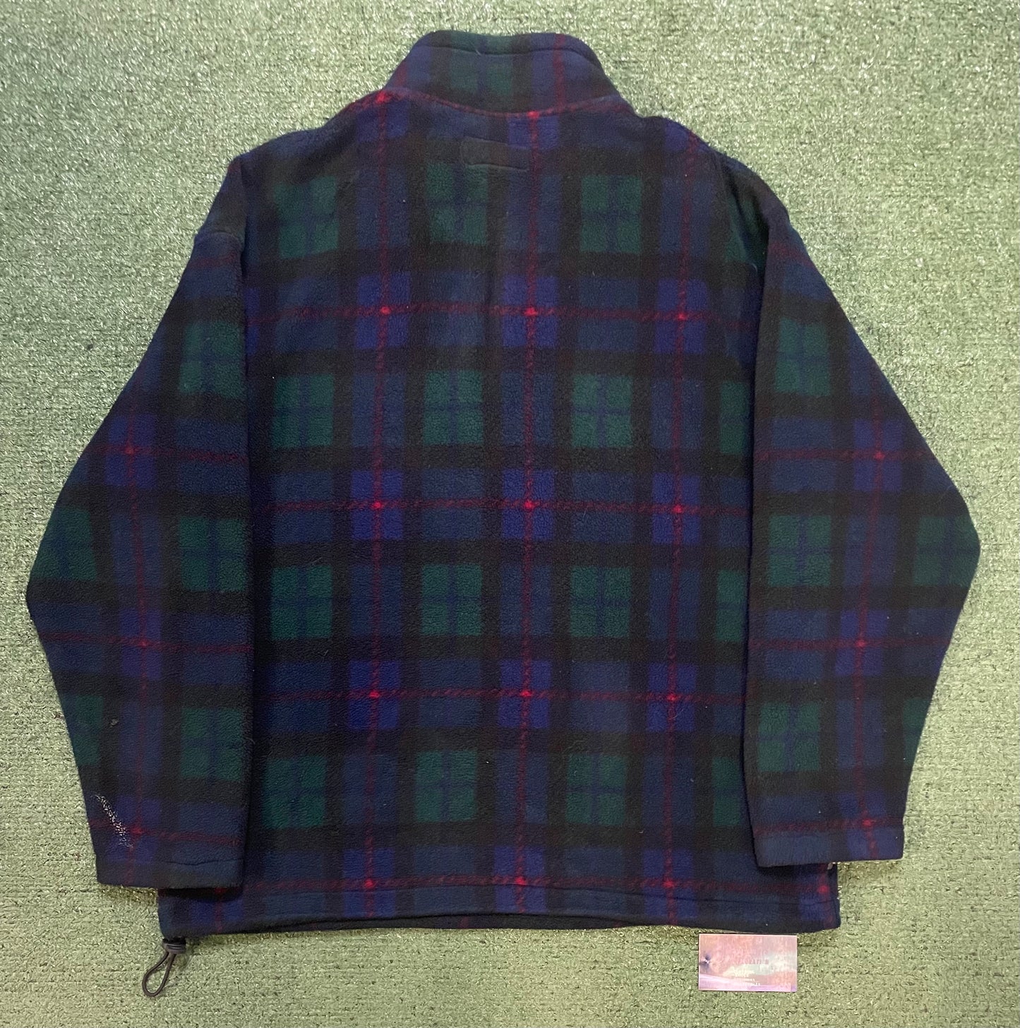Vintage Eddie Bauer plaid quarter zip