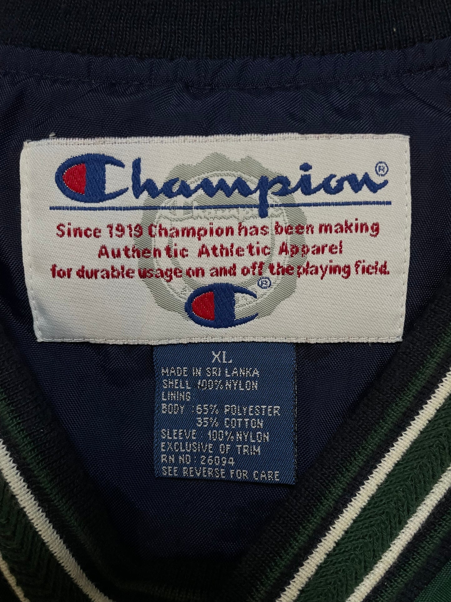 Vintage 1990s Champion pullover green crewneck