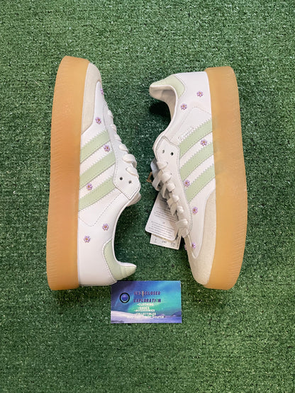 Adidas Sambae floral white linen green gum