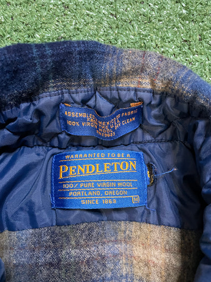 Vintage 1980s Pendleton blue flannel
