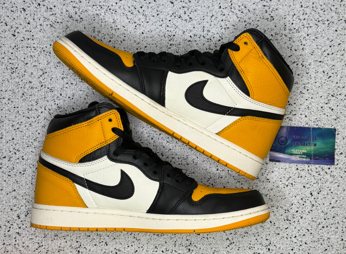 Jordan 1 Yellow Toe Taxi 10 Men/11.5 Women “Preowned”