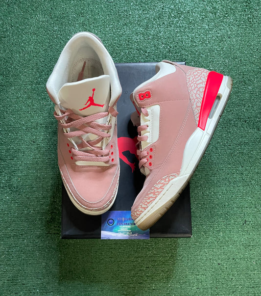 Air Jordan 3 rust pink size 10men/11.5women