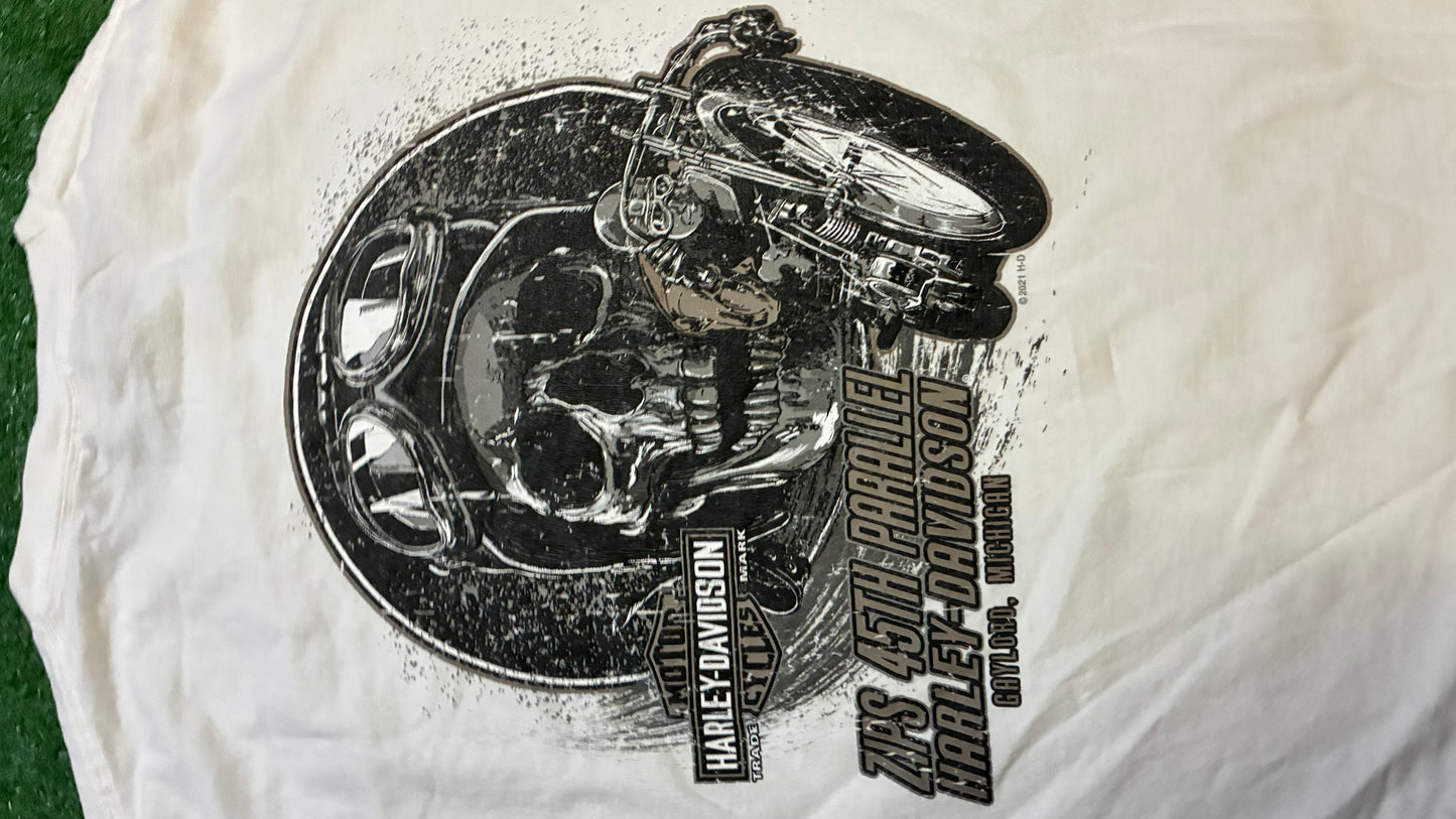 Harley skull Michigan tee
