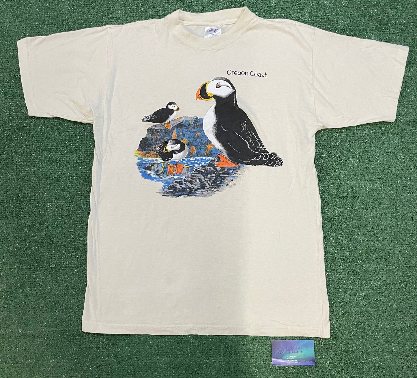 Vintage 1990s Oregon Coast Puffins tee