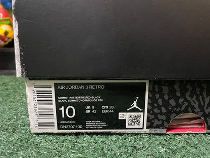 Air Jordan 3 white cement reimagined size 10men/11.5women