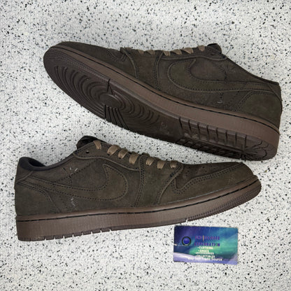 Jordan 1 Low Travis Scott Velvet 9.5 Men/11 Women “Preowned”