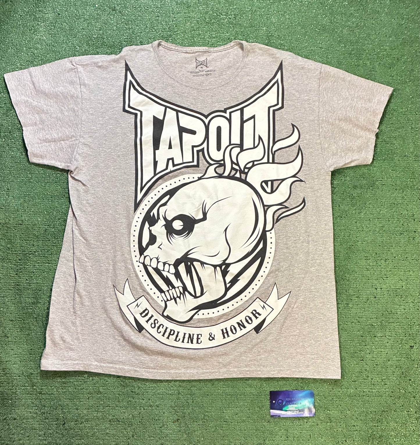 Tapout discipline & honor grey tee
