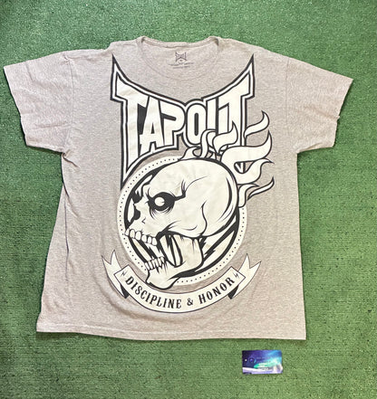 Tapout discipline & honor grey tee