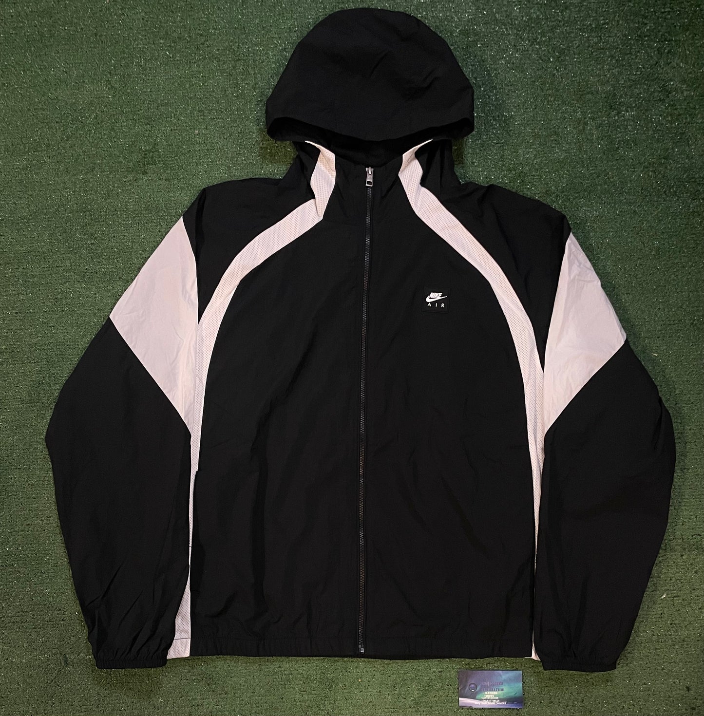 Nike woven black and white track suit