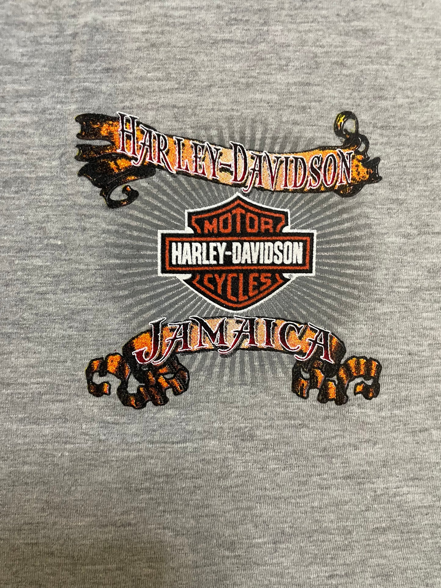 Vintage 2000s Harley Davidson Jamaica cutoff tee