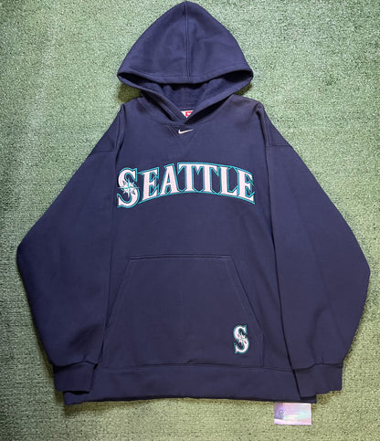 Vintage 1990s Seattle Mariners Nike center swoosh hoodie