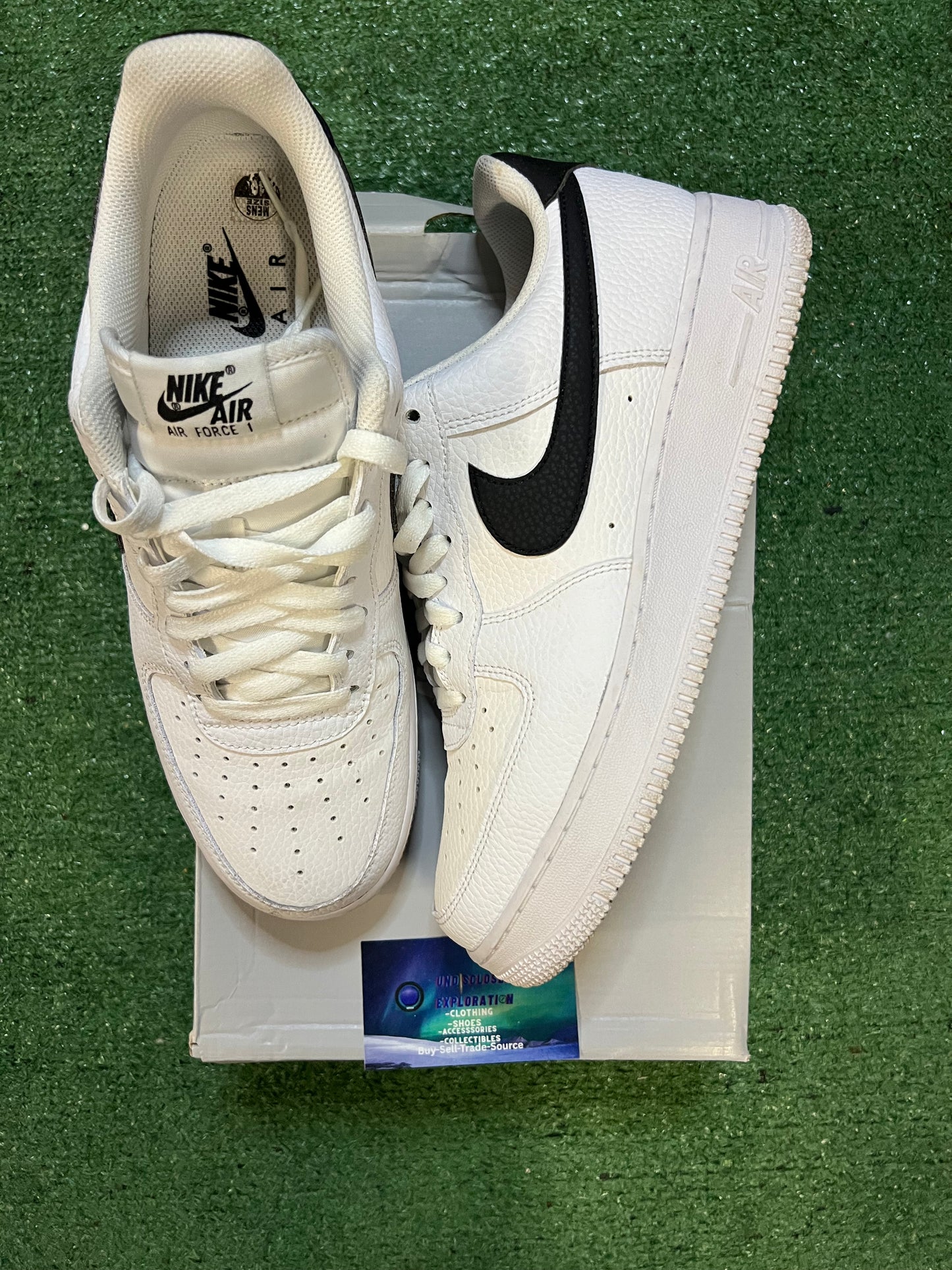 Nike Air Force 1 low white black size 10men/11.5women