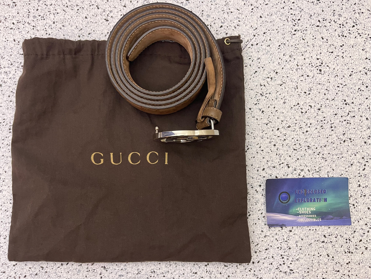 Gucci GG Print Belt