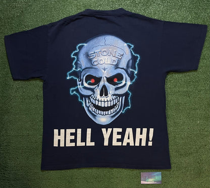 vintage 1990s WWF Stone Cold Steve Austin's Wanna Raise Some Hell? Tee