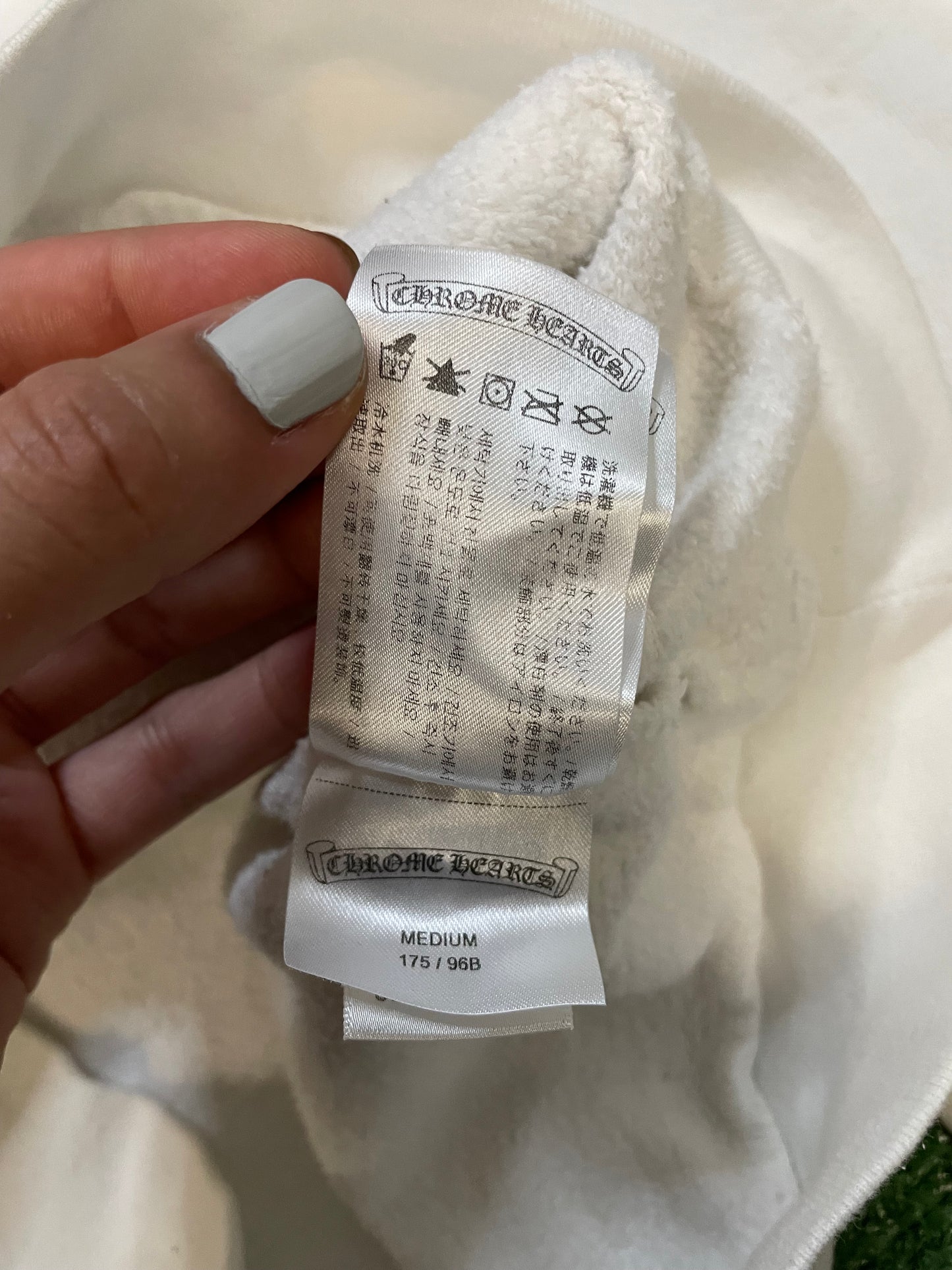 Chrome Hearts sugar jones white and pink crewneck