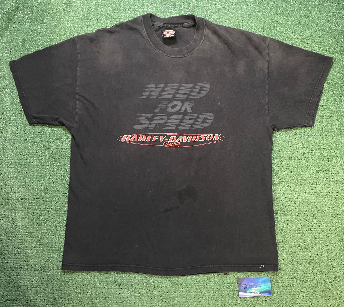 Vintage 2000s Need For Speed Helsinki Finland Harley Davidson tee