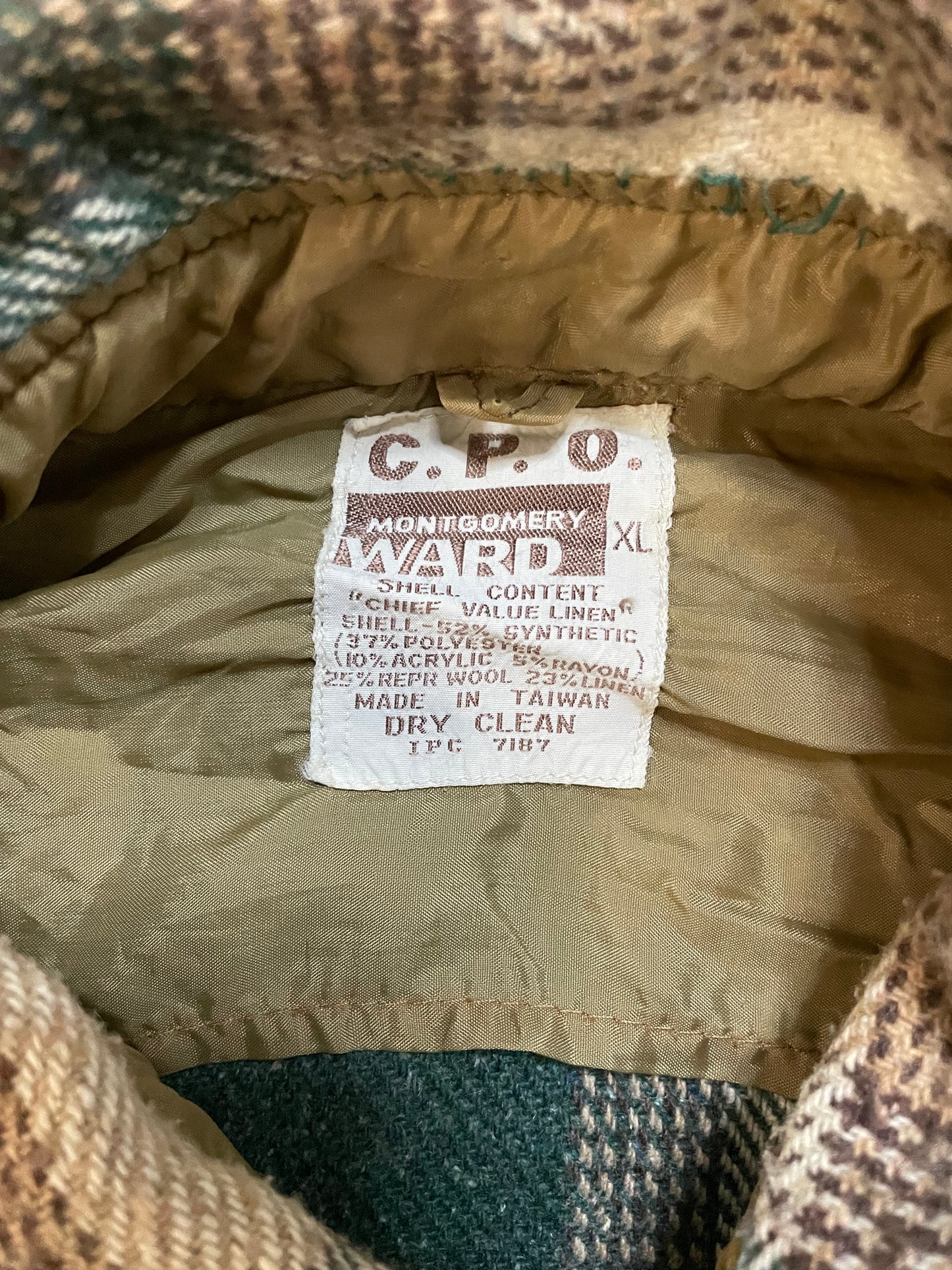 Vintage 1970s Montgomery ward CPO flannel