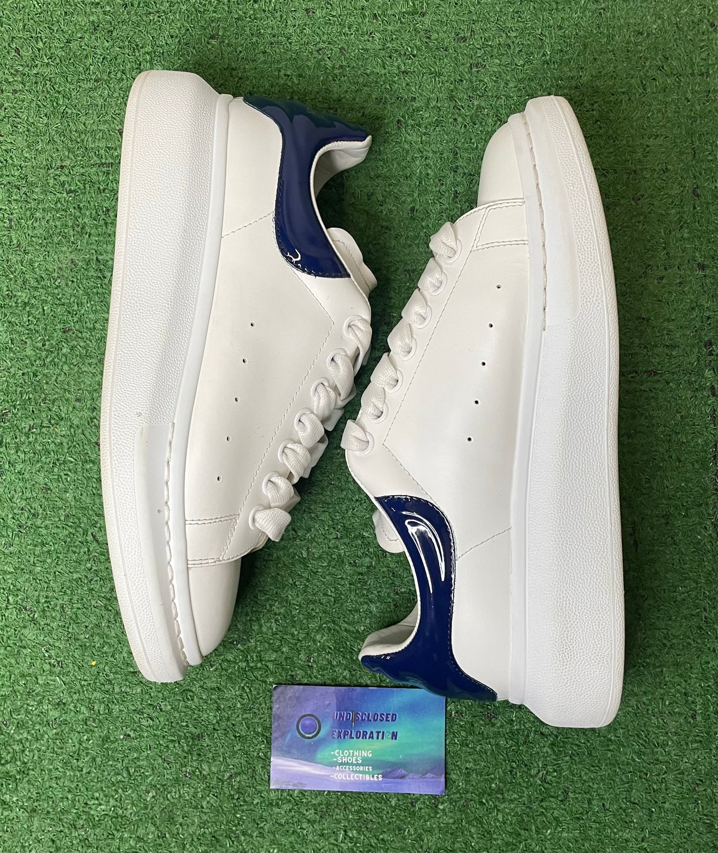 Alexander McQueen oversized sneaker dark blue size7.5men/9women (EU40.5)