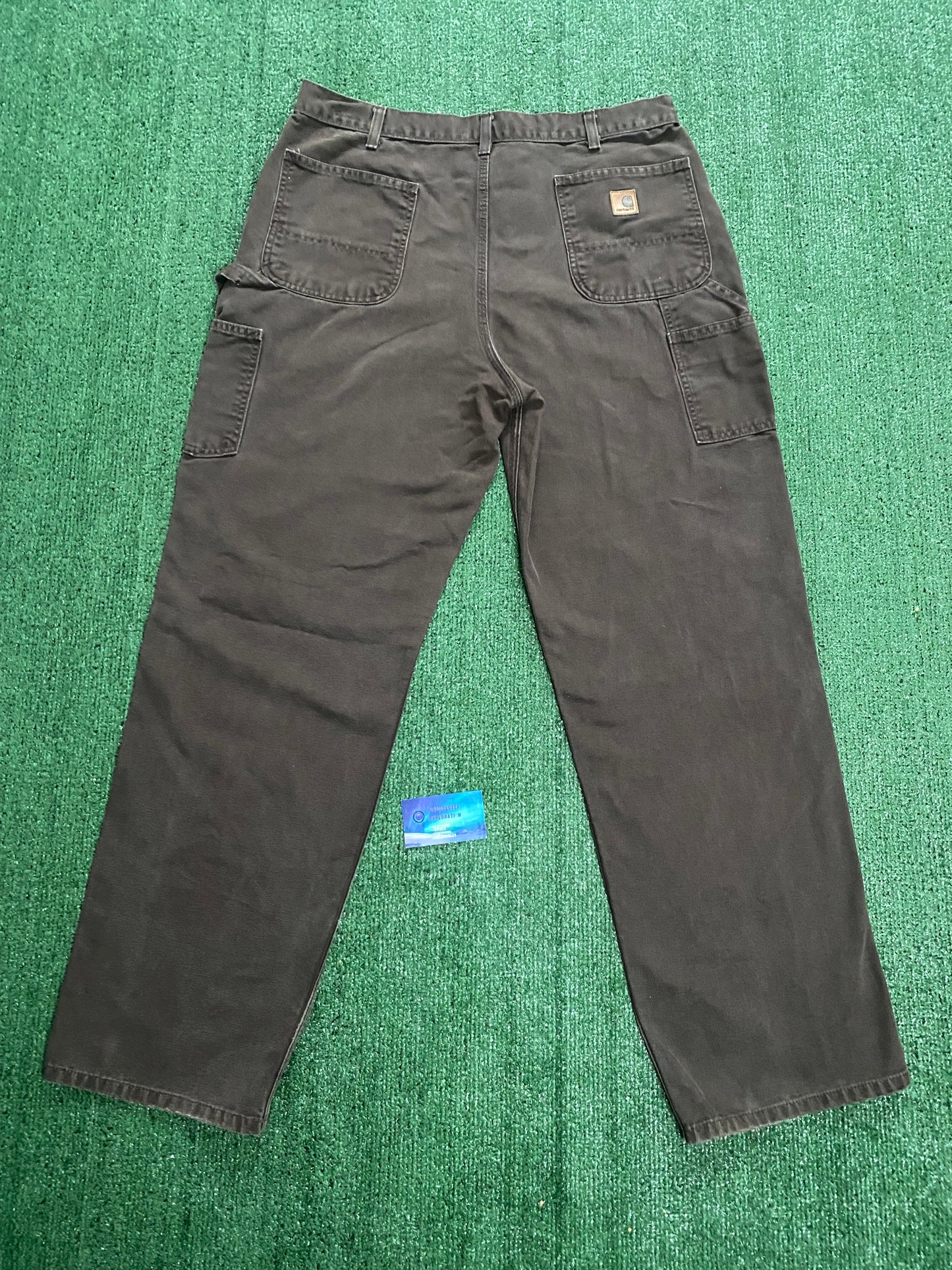 Vintage Carhartt chocolate carpenter pants