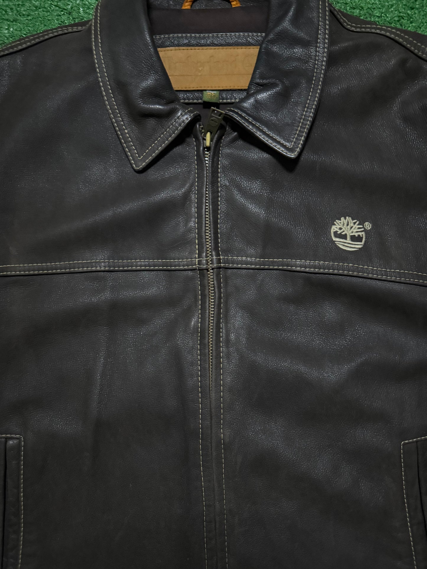 Vintage Timberland Leather Jacket