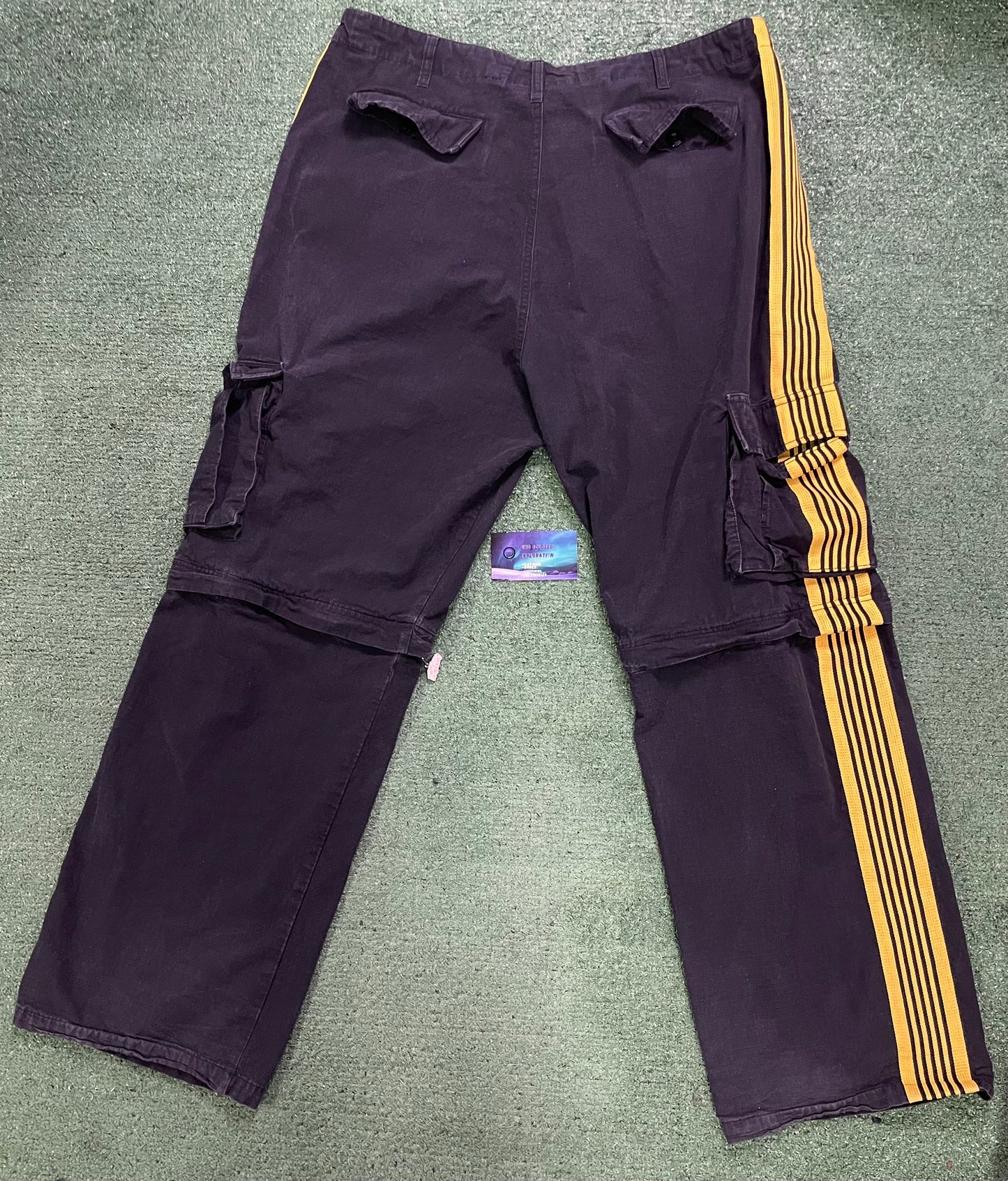 GV Gallery Raspberry convertible cargo stripped pants