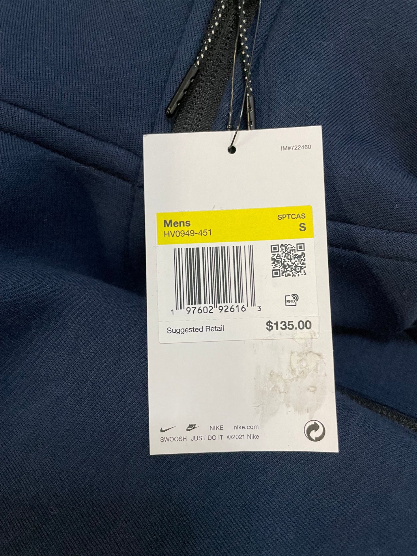 Nike tech fleece navy blue sweatsuit