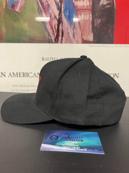 Vintage P•I black red hat