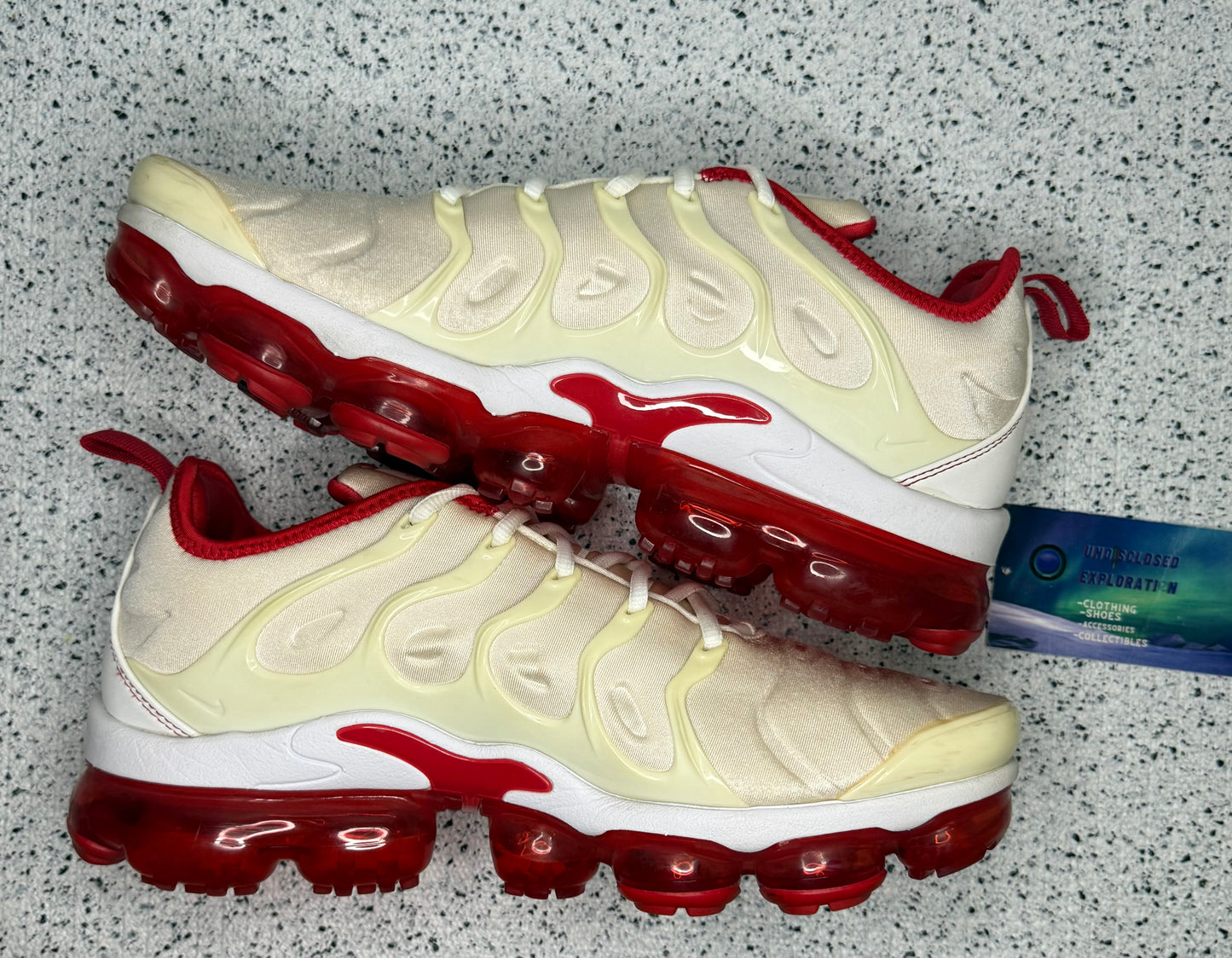 Nike Vapor Max White University Red 9.5 Men/11 Women “Preowned”