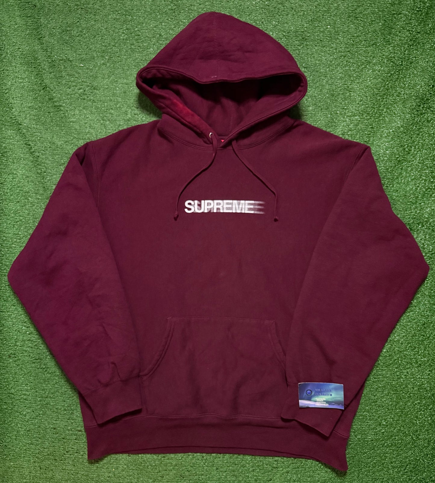Supreme Motion Hoodie Burgundy