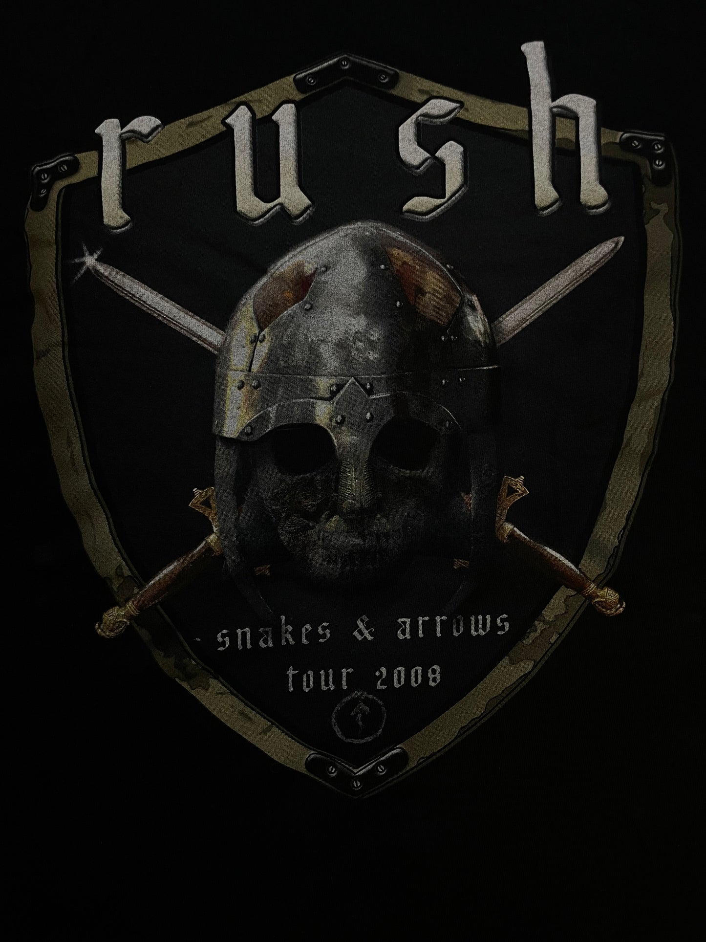 Rush snakes and arrows 2008 tour tee
