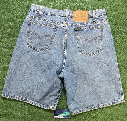 Vintage 1990s Levi 550 orange tab Jean shorts