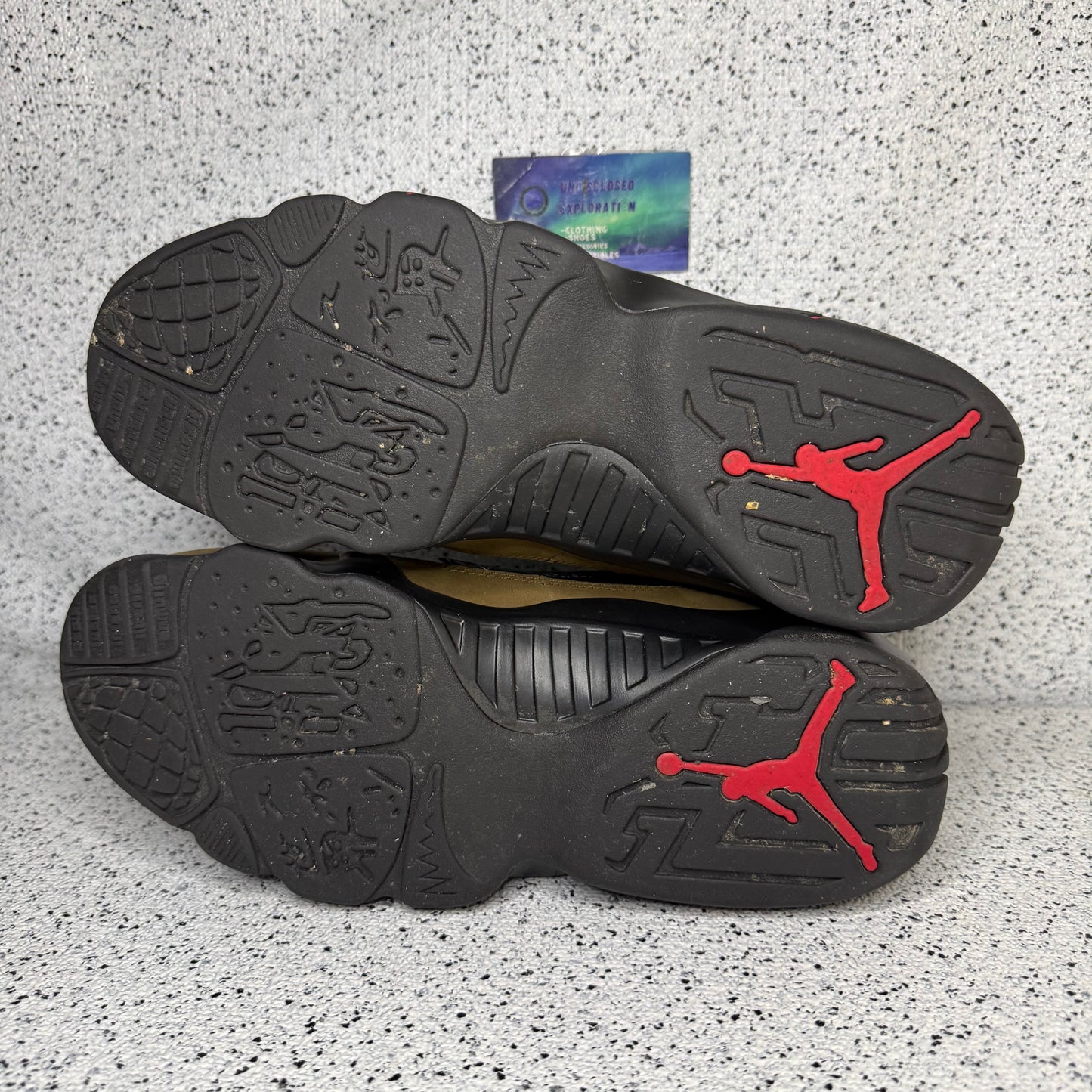 Jordan 9 Olive 10.5 Men/12 Women “Preowned”