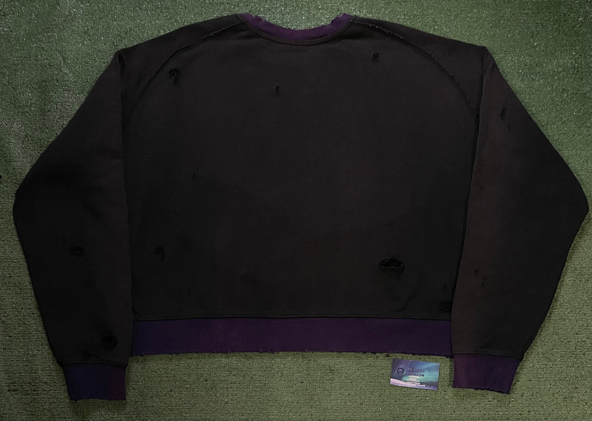 GV Gallery Raspberry hills sulfer black and purple crewneck