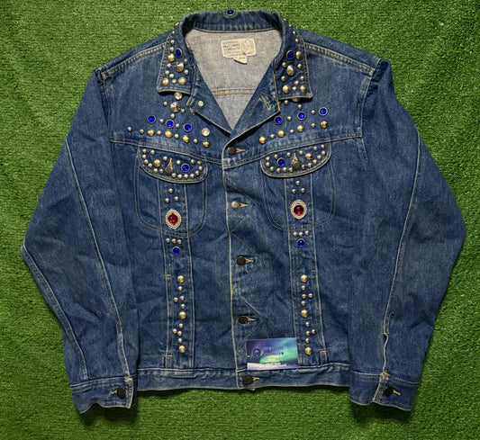 Vintage Bedazzled Jean Jacket