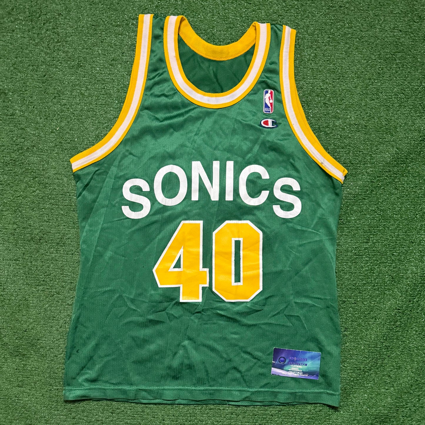 Vintage Shawn Kemp Seattle SuperSonics Champion Jersey