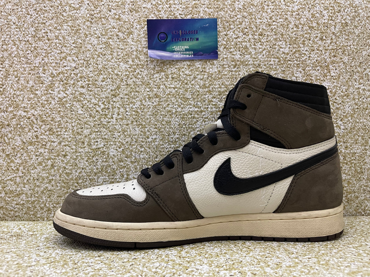 Jordan 1 High Travis Scott Mocha 10 Men/11.5 Women “Preowned”