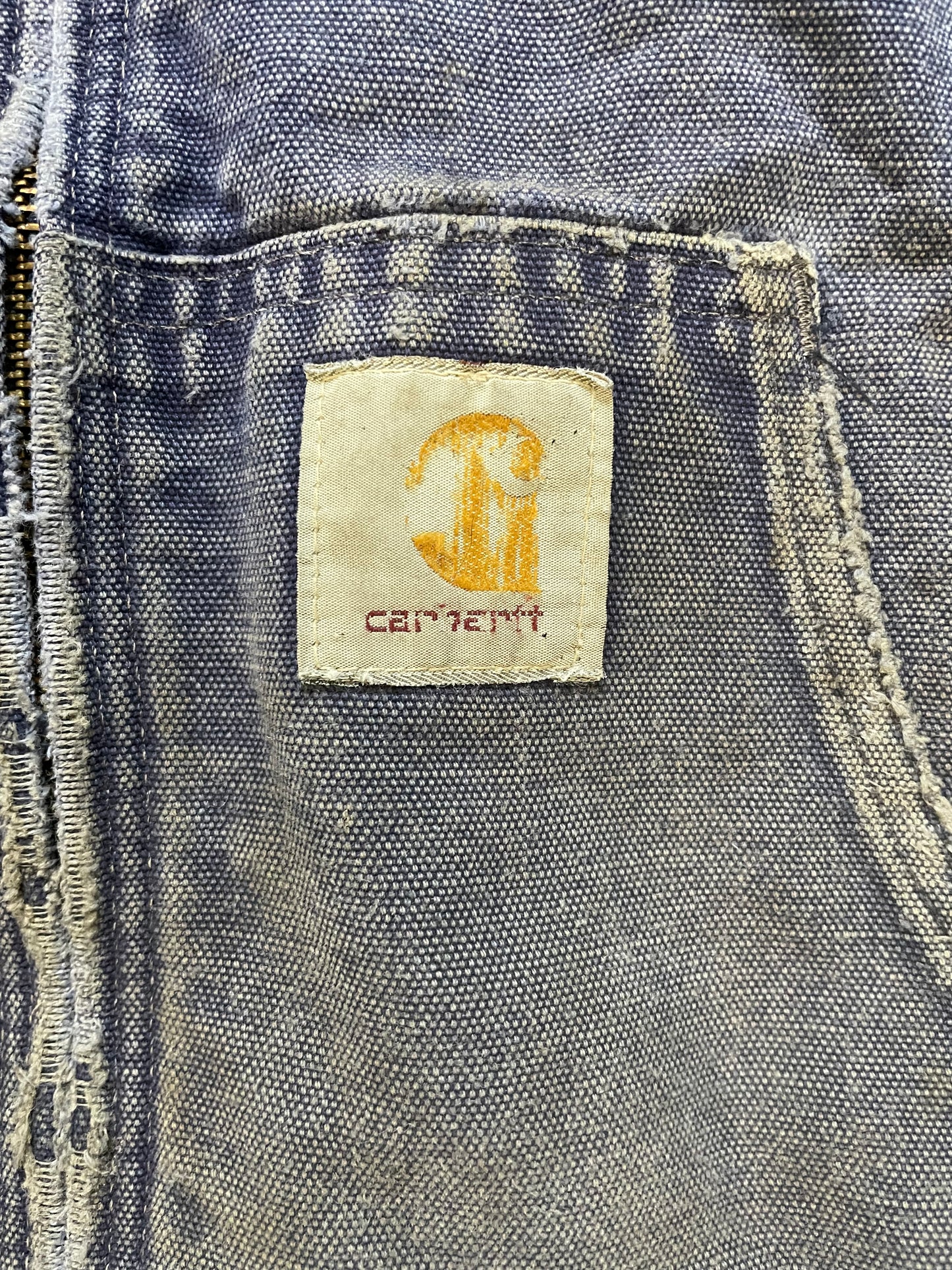 Vintage Carhartt navy blue hooded jacket