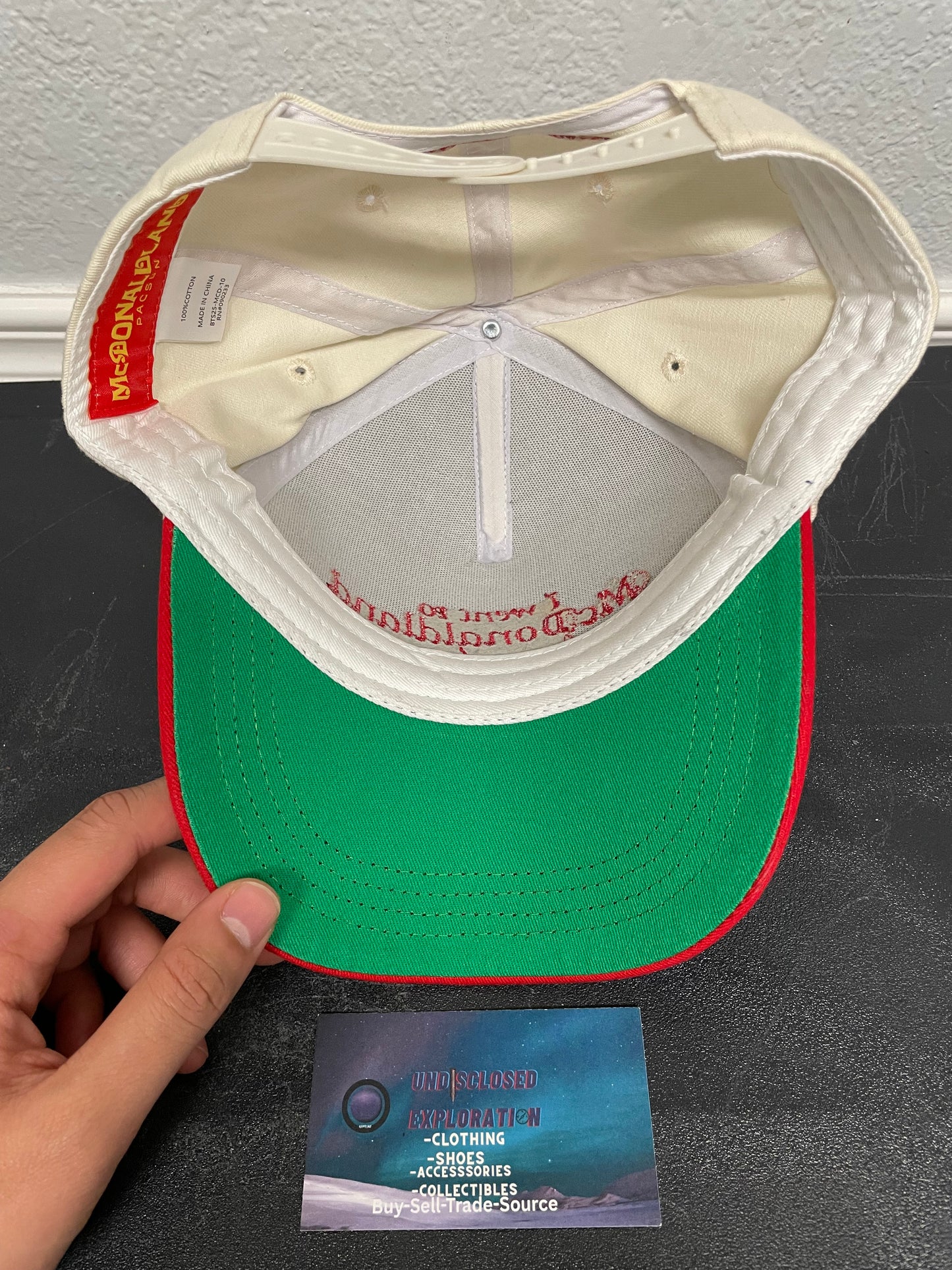 McDonaldland cream & red hat