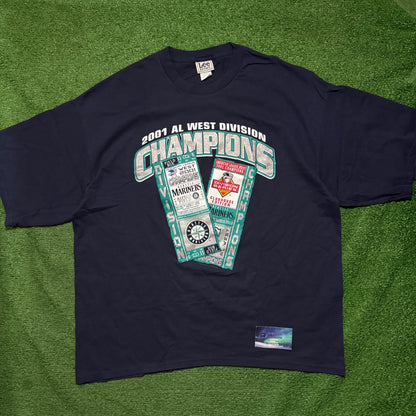 Vintage Seattle Mariners 2001 Ticket Shirt
