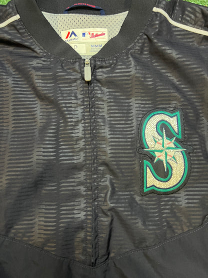 Vintage 2000s Seattle mariners windbreaker pullover quarter zip