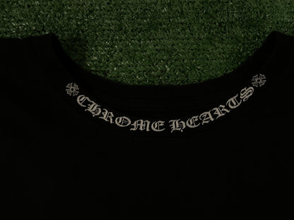 Chrome Hearts neck logo black longsleeve
