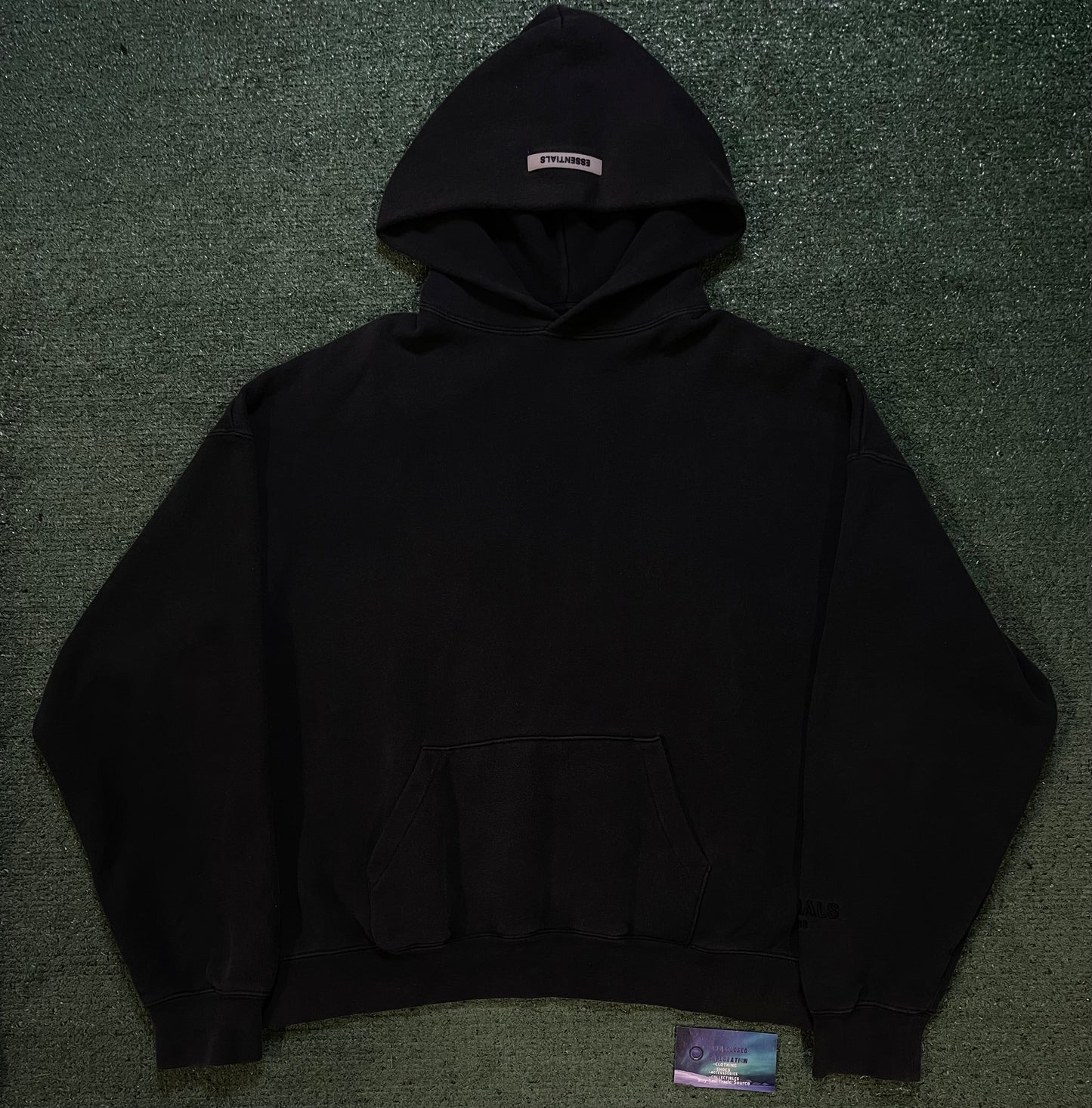 Fear of God Essentials FW19 3M black hoodie