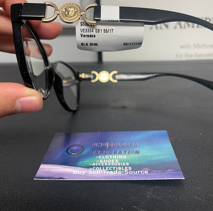 Versace black and gold VE3334 glasses