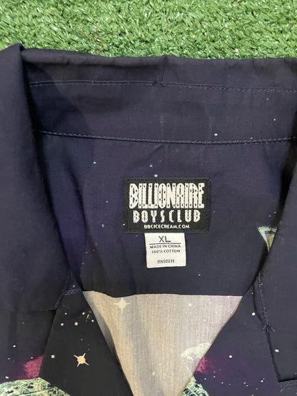 Billionaire Boys Club  button up Orion hotel galaxy all over print