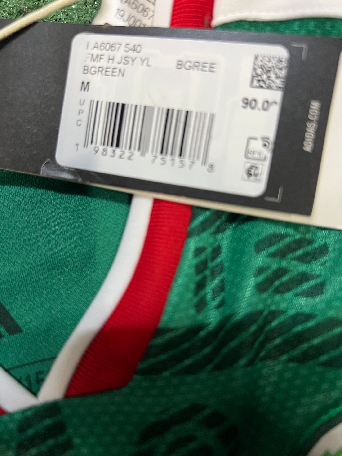 Adidas home Mexico 2026 longsleeve youth jersey