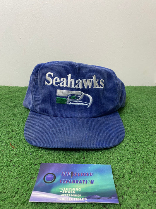 Vintage 1990s Seattle Seahawks corduroy hat