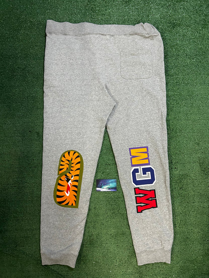 Bape grey shark sweatpants