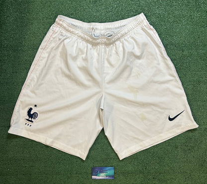 Nike France 2014-2015 white soccer shorts